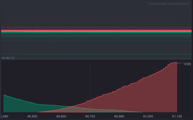 Time Heatmap and Depth Chart panels