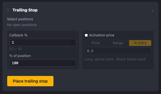Trailing Stop